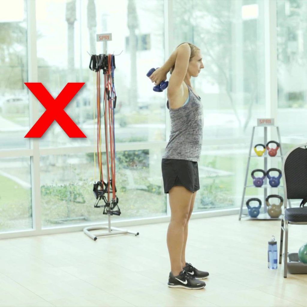 Double-arm Overhead Triceps Extension